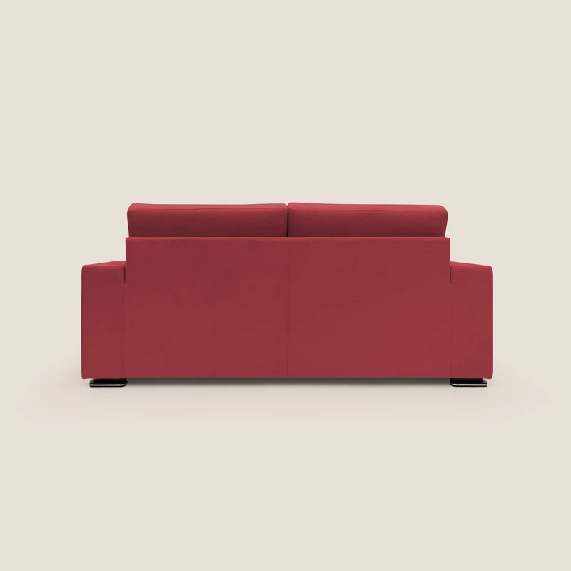 Giove canapé en tissu doux imperméable T02 rouge
