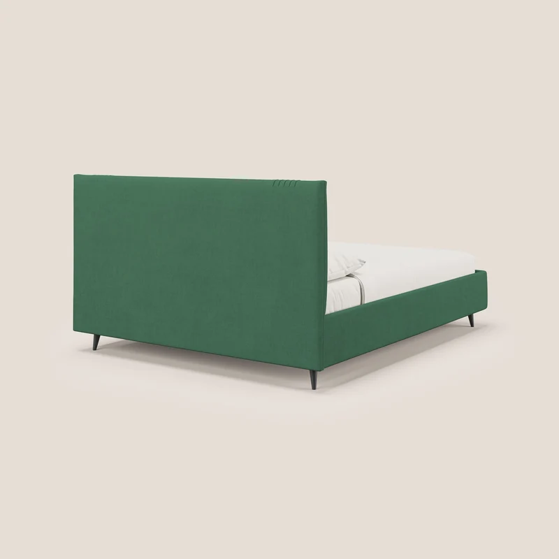 Yvonne lit avec coffre en tissu doux imperméable T02 vert