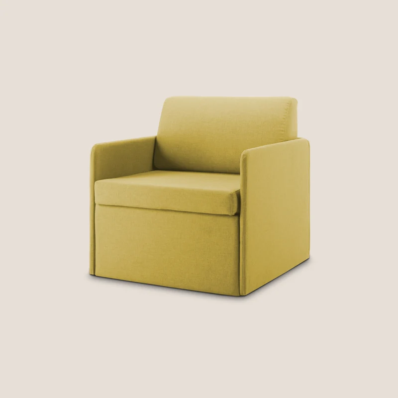 DAG Fauteuil lit en tissu imperméable T13 jaune