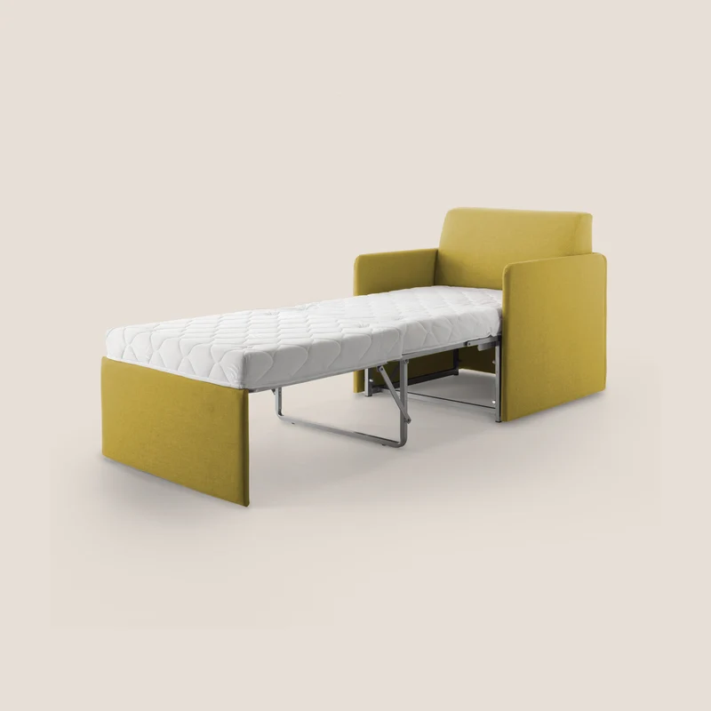 DAG Fauteuil lit en tissu imperméable T13 jaune