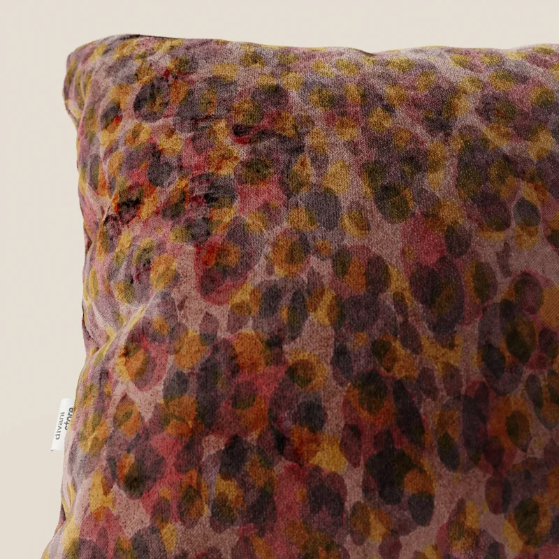 Brush coussins en Velours imperméable rouge