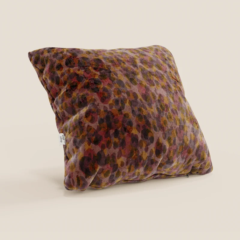 Brush coussins en Velours imperméable rouge