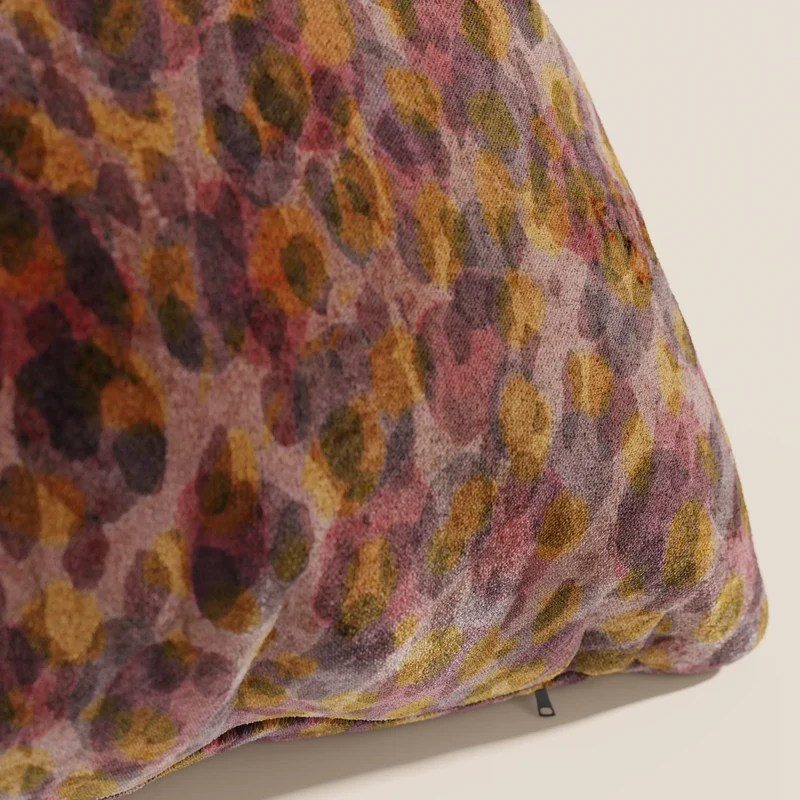 Brush coussins en Velours imperméable rouge