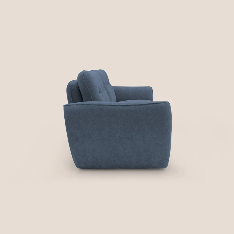 Cerbero canapé 2 ou 3 places en bouclette douce imperméable T07 bleu