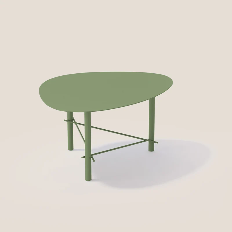Cookie table basse de salon en métal olive