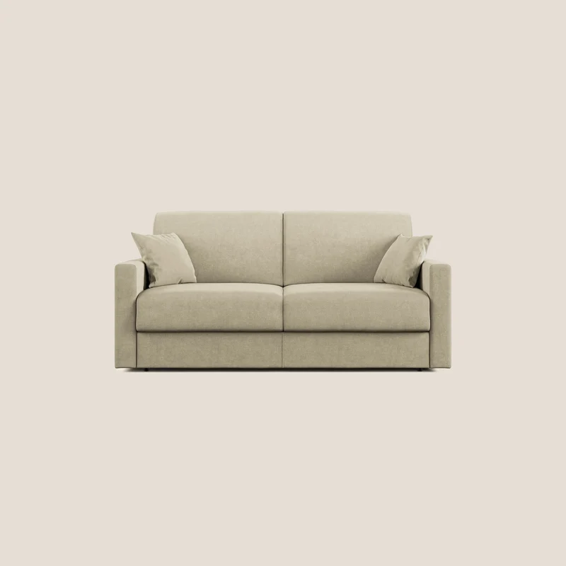 Chris canapé convertible en microfibre détachable T11 crème