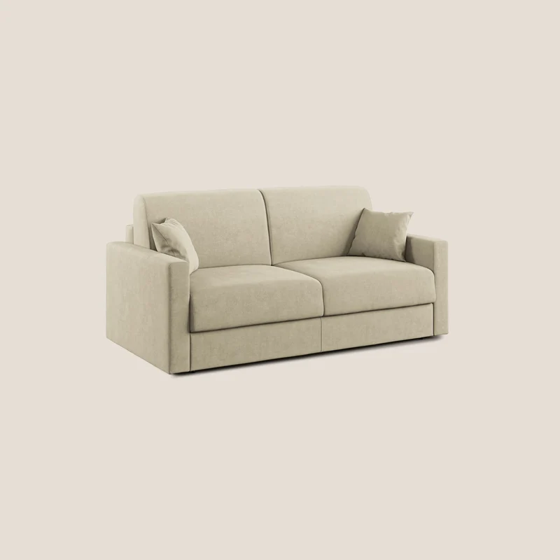 Chris canapé convertible en microfibre détachable T11 crème