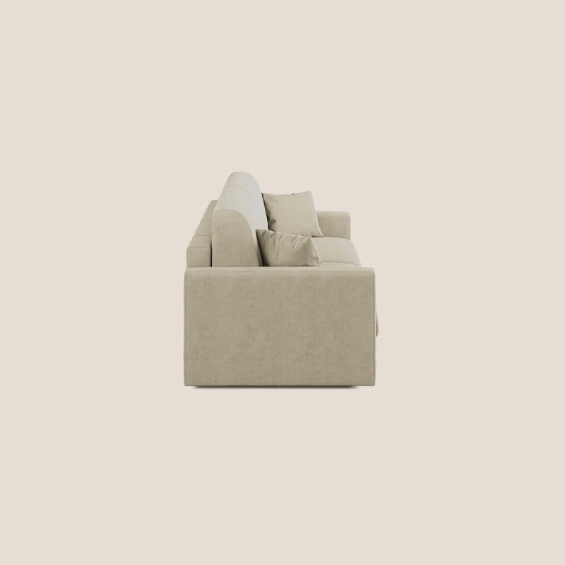 Chris canapé convertible en microfibre détachable T11 crème