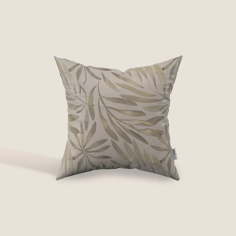 Nature coussins en velours imperméable beige