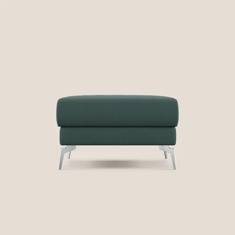 Star Pouf avec pieds hauts en tissu détachable T05 vert