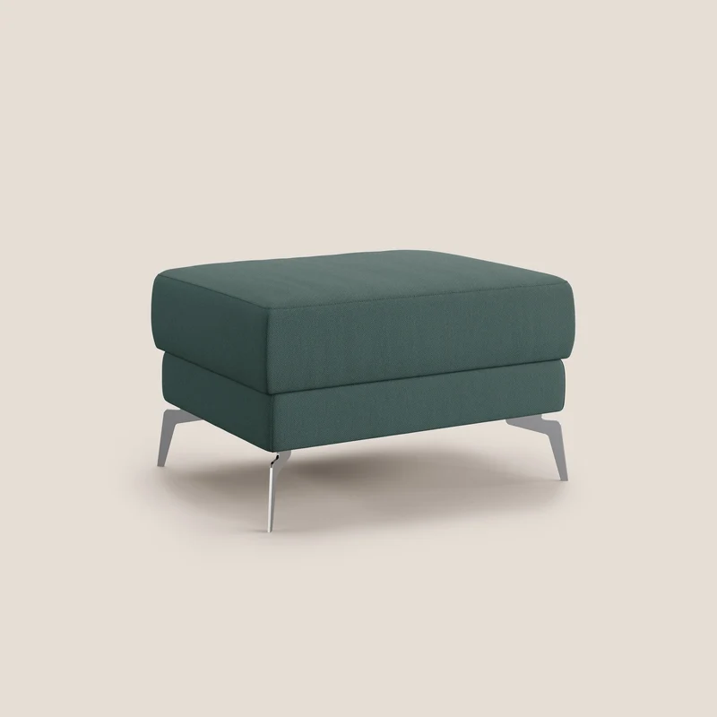 Star Pouf avec pieds hauts en tissu détachable T05 vert