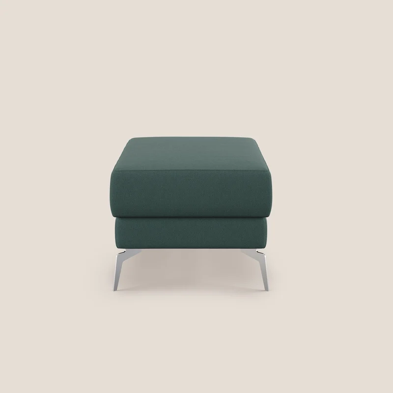 Star Pouf avec pieds hauts en tissu détachable T05 vert