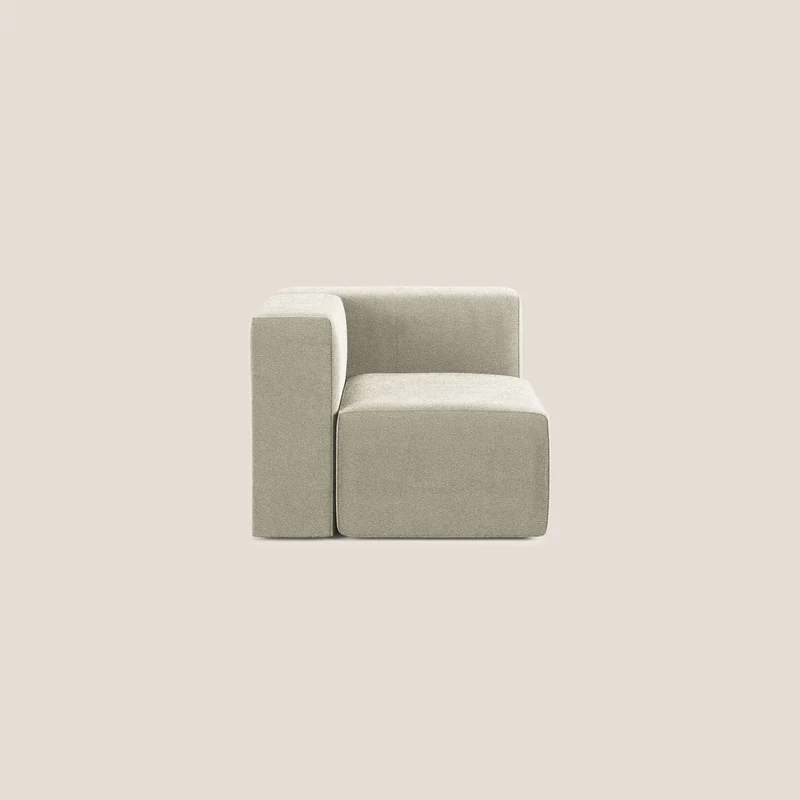 Nettuno module d'angle/latéral en bouclette douce T07 beige