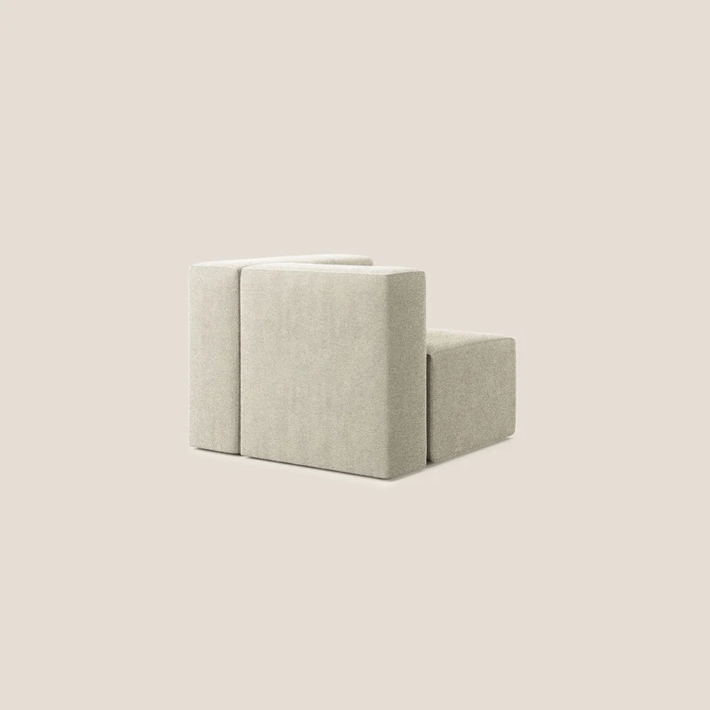 Nettuno module d'angle/latéral en bouclette douce T07 beige