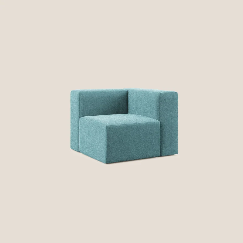 Nettuno module d'angle/latéral en bouclette douce T07 bleu clair