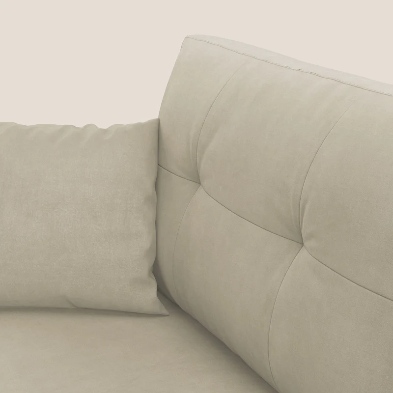 Megan canapé convertible en microfibre détachable T11 crème