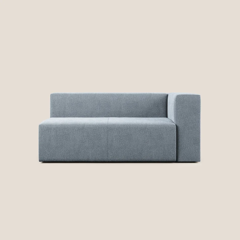 Nettuno module d'angle/latéral maxi en bouclette douce T07 bleu gris