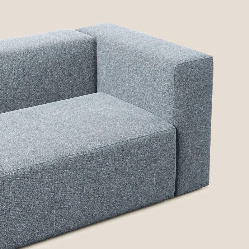 Nettuno module d'angle/latéral maxi en bouclette douce T07 bleu gris