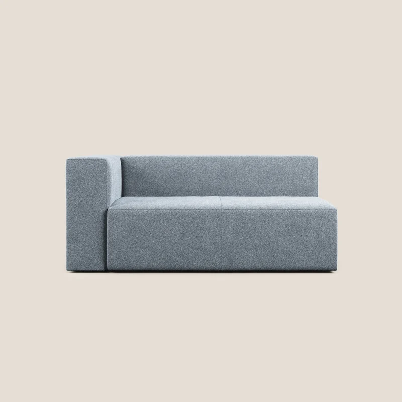 Nettuno module d'angle/latéral maxi en bouclette douce T07 bleu gris