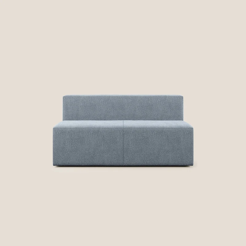 Nettuno module central maxi en bouclette douce T07 bleu gris