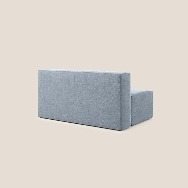 Nettuno module central maxi en bouclette douce T07 bleu gris