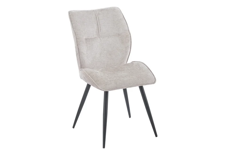 Chaise Faye Tissu Marbella 2 coloris : Beige, Écru