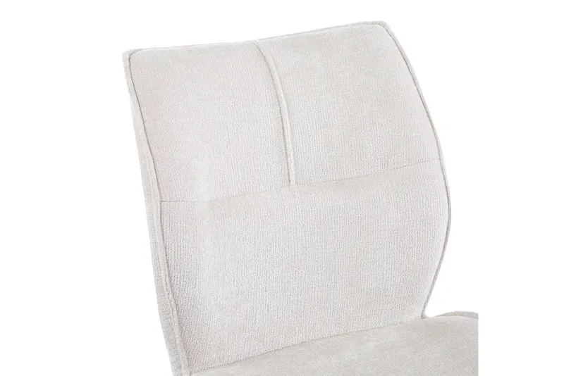 Chaise Faye Tissu Marbella 2 coloris : Beige, Écru