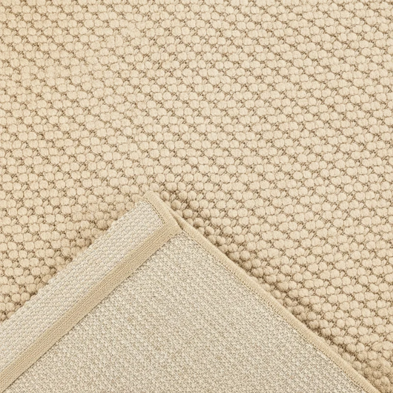 Tapis Mira crème Merinos – Effet Laine Bouclée