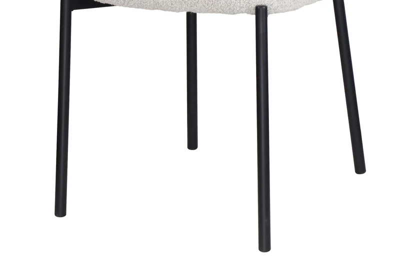 Chaise Sofia Structure en Métal Noir Tissu
