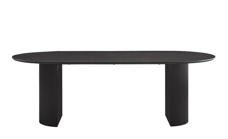 Table à manger Lagos 220 cm Ovale Décor Brun foncé