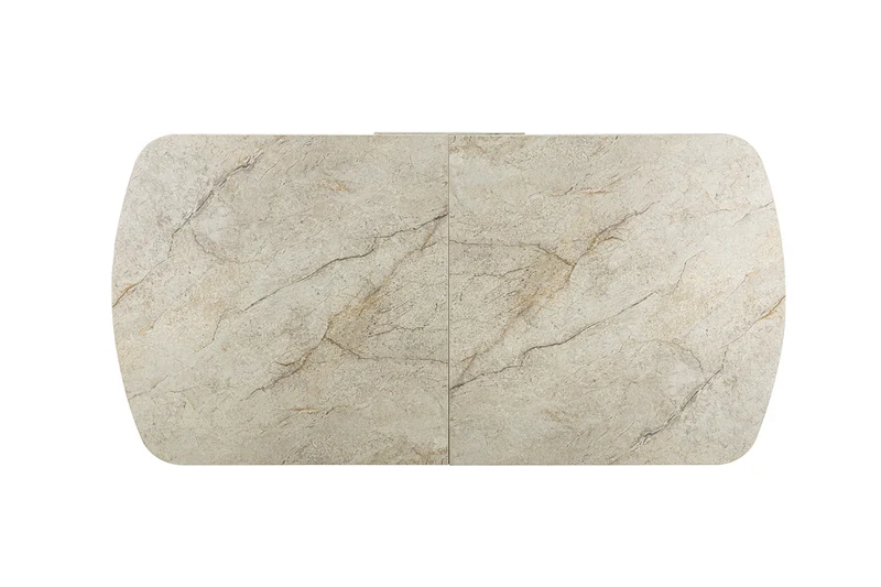 Table extensible Hestia 180-220cm Ovale Danoise Pierre beige