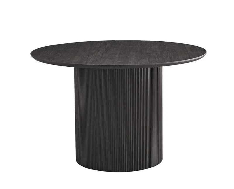 Table Lagos 120 cm Ronde Décor Brun foncé