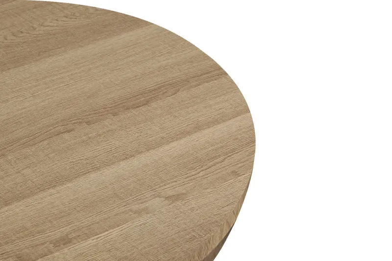 Table basse Lagos Ronde Décor Chêne Naturel