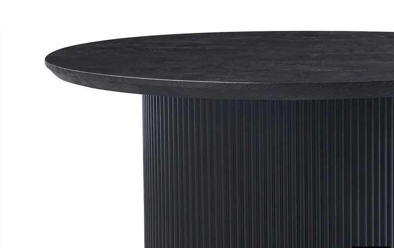 Table basse Lagos Ronde Décor Brun foncé
