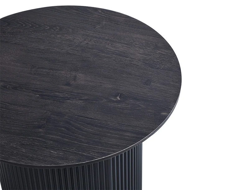 Table basse Lagos Ronde Décor Brun foncé