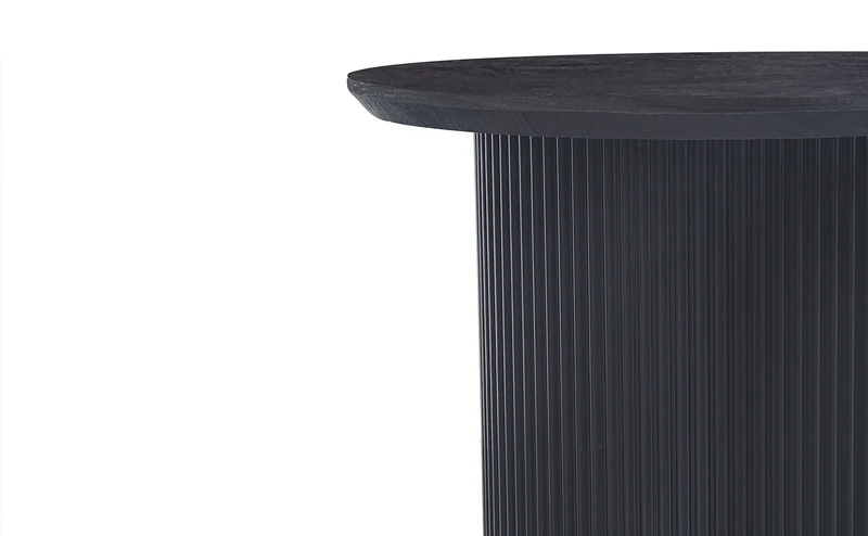 Table basse Lagos Ronde Décor Brun foncé