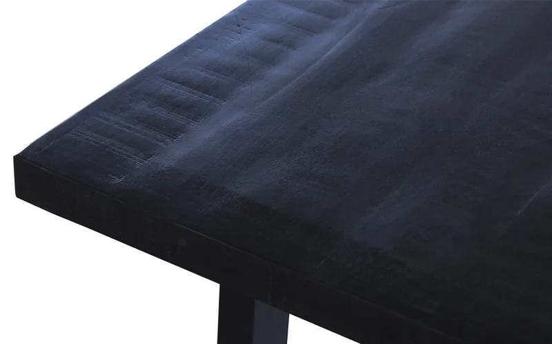 Table Nicola 200 cm Rectangulaire Bois de Manguier noir