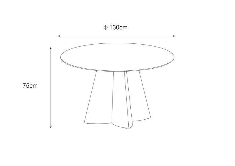 Table à manger CAPUCINE Chrome Marbre blanc
