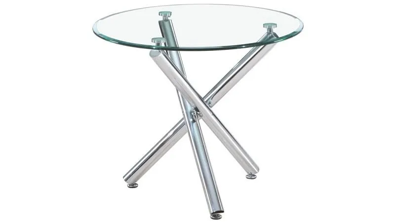 TABLE REPAS LINE TRANSPARENT 100cm