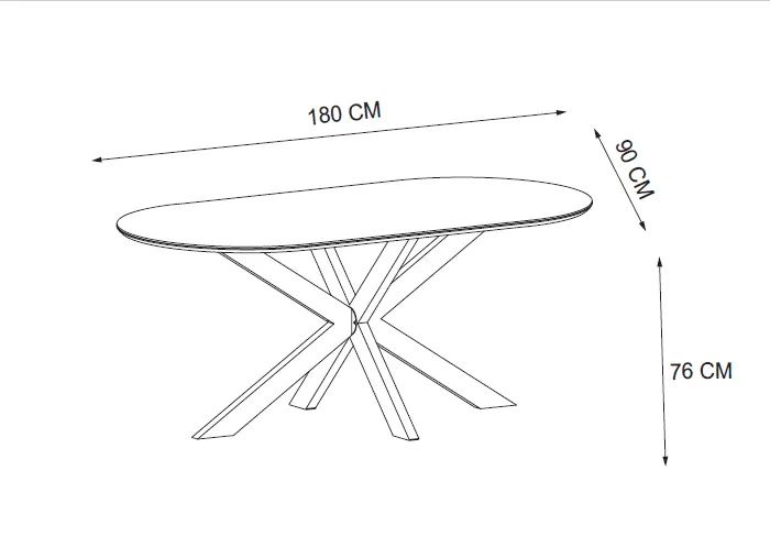 TABLE REPAS MANON PIED CHROME PLATEAU CERAMIQUE MARBRE BLANC 180x90cm