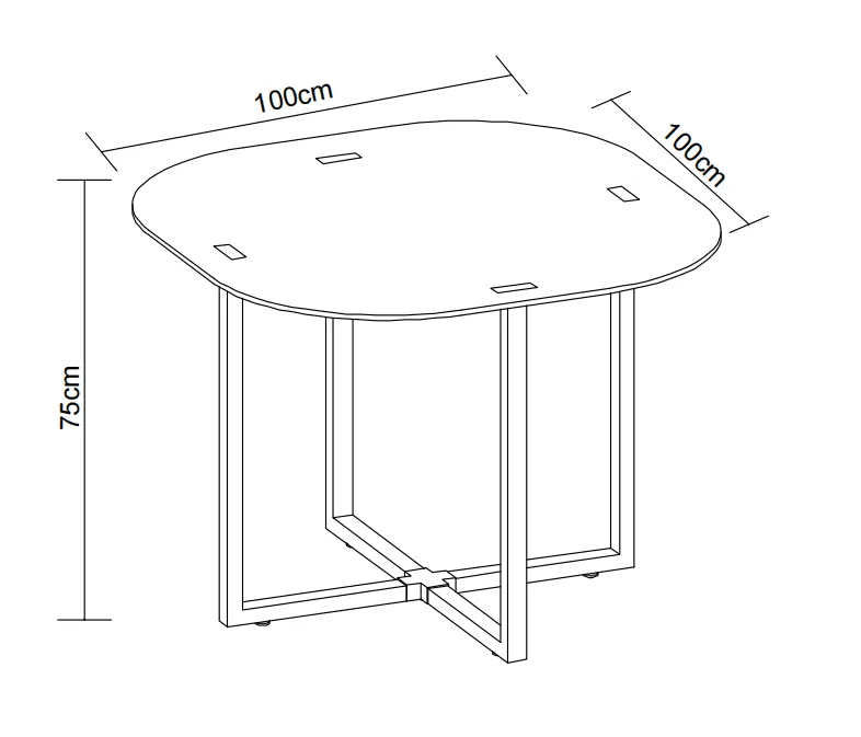 Ensemble Table et 4 Chaises VENDOME - Modernité et élégance
