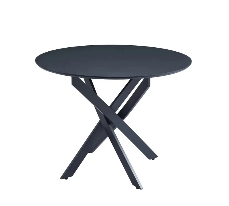 TABLE A MANGER EN BOIS JESSICA PIEDS METAL NOIR