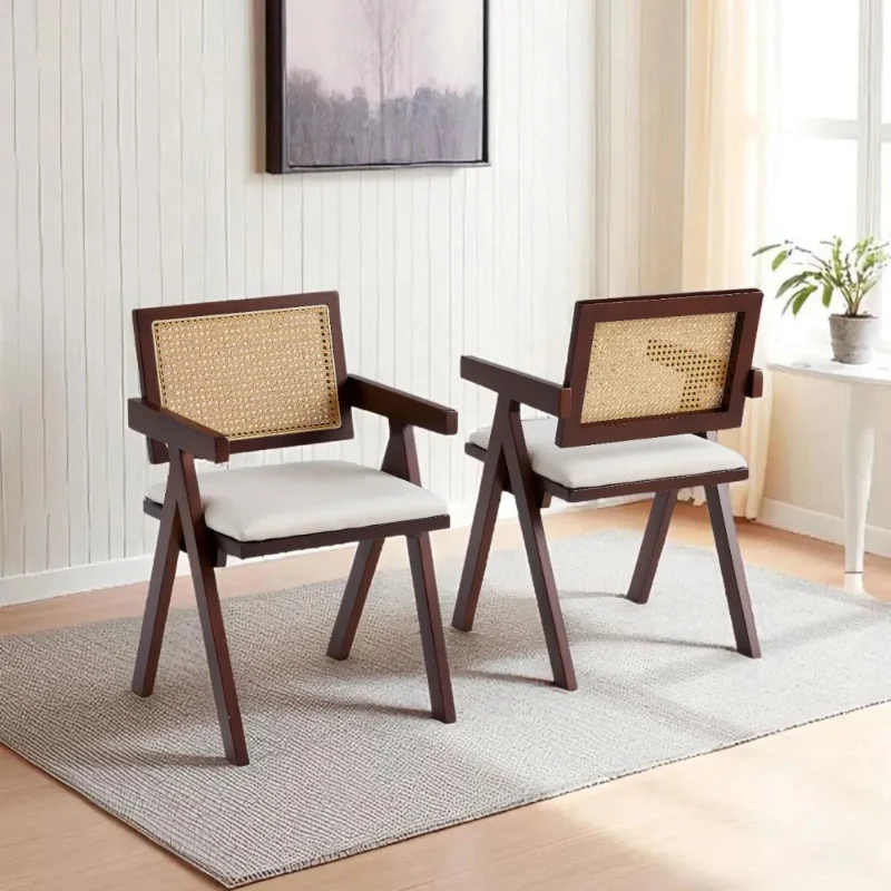 Lot de Chaises Rotina bois noyer