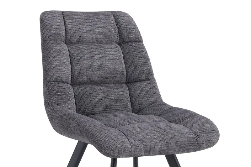 Chaise Lizzy Tissu Ote Share 456 Gris foncé