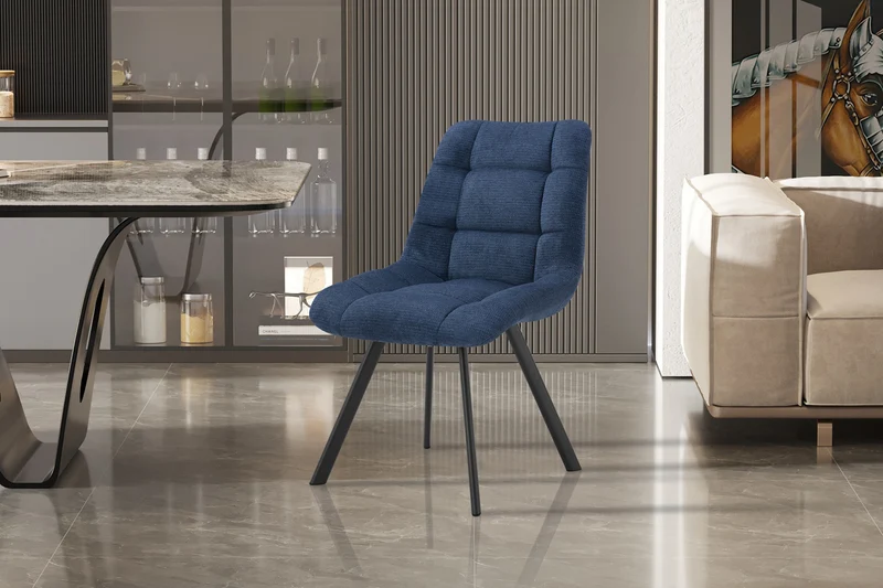 Chaise Lizzy Tissu Ote Share 315 Bleu