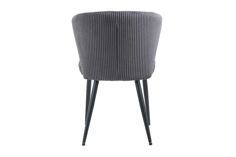 Chaise Tornado côtelé Gris