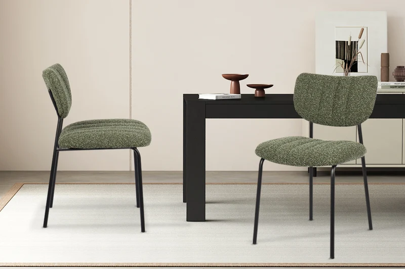 Lot de Chaises Antura Tissu Ote Vert