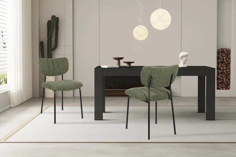 Lot de Chaises Antura Tissu Ote Vert