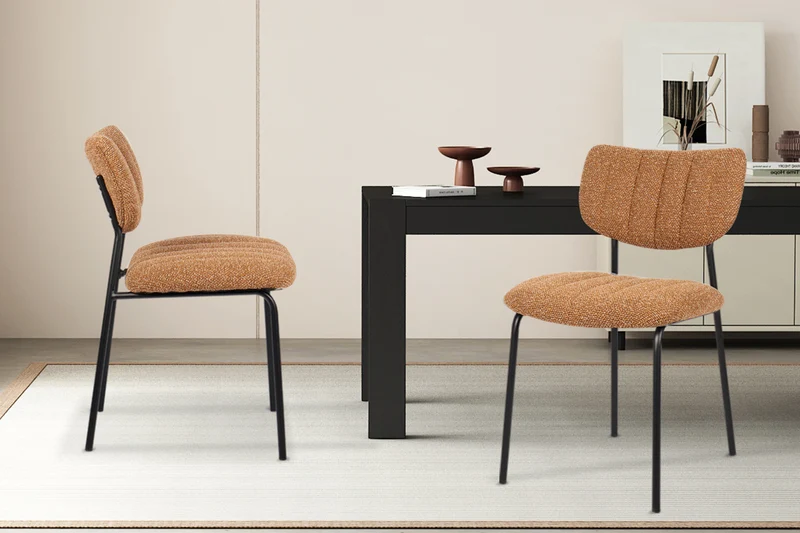 Lot de Chaises Antura Tissu Ote Orange
