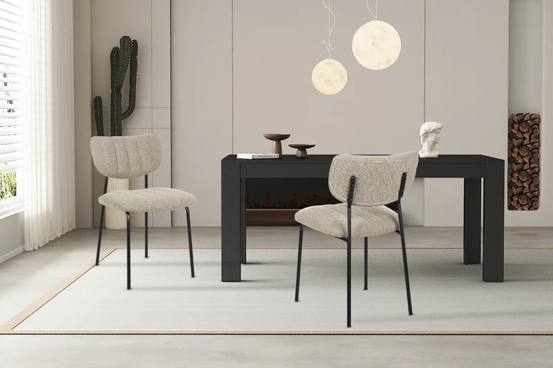 Lot de Chaises Antura Tissu Ote Beige